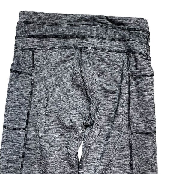 ATHLETA Excursion Tight Black Gray Heather Size Medium Tall - Picture 5 of 6